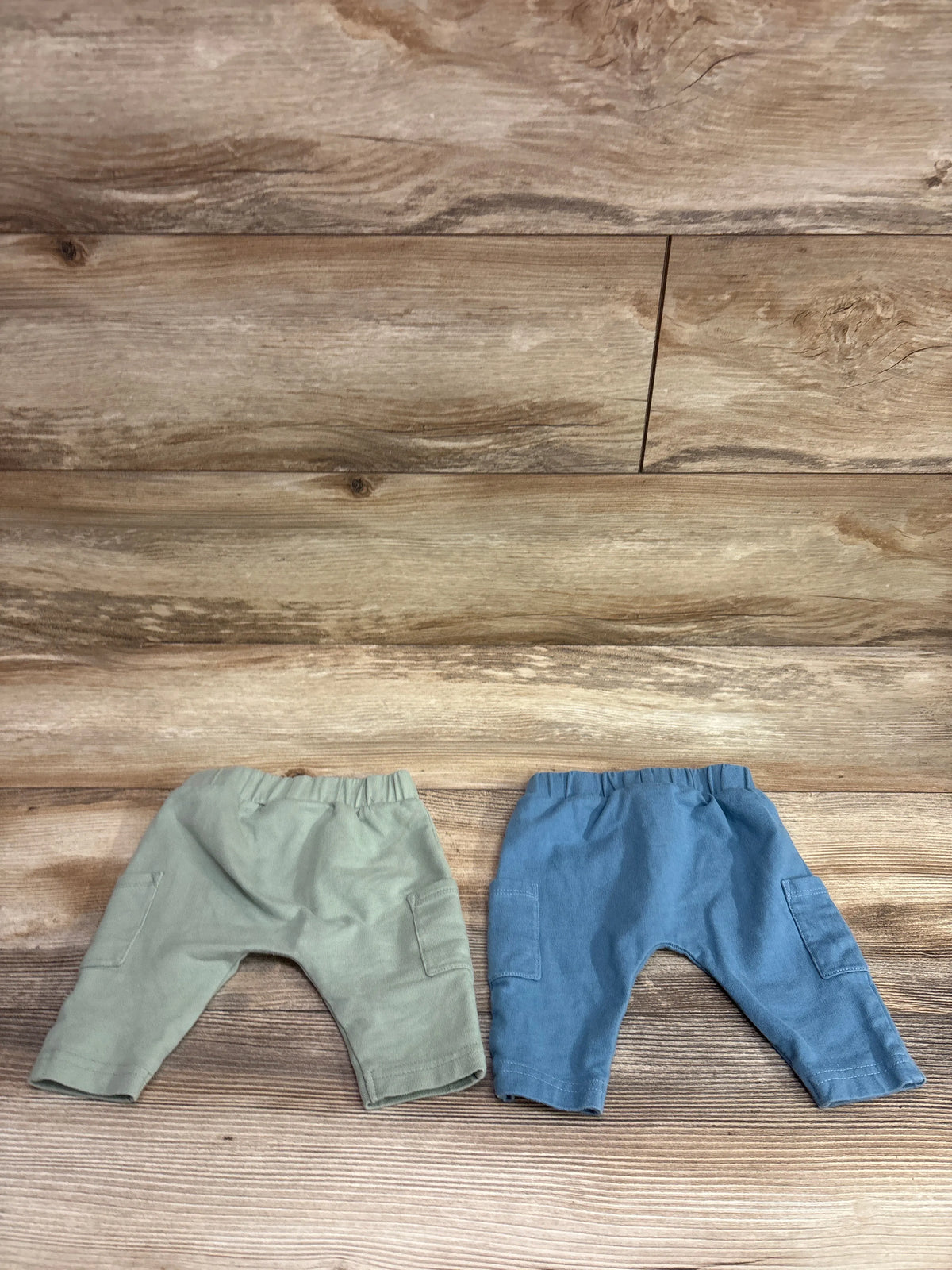 Little Planet Organic 2pk Pants Blue/Green sz 3m