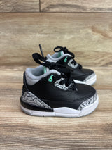 Air Jordan 3 Retro TD 'Green Glow' Sneakers sz 4c