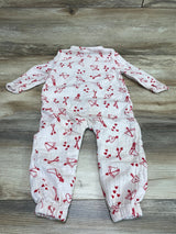 Cat & Jack Hearts Muslin Coverall White sz 18m