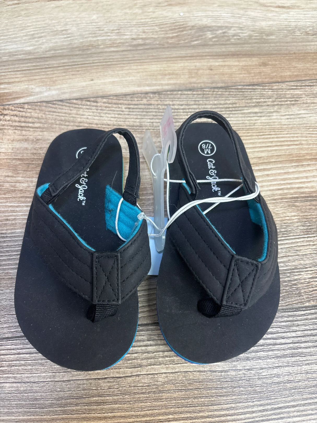 NEW Cat & Jack Shawn Sandals Black Sz 7/8c