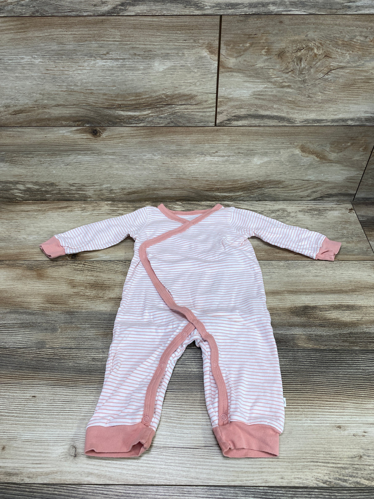 Little Planet Striped Kimono Jumpsuit Pink sz 9m