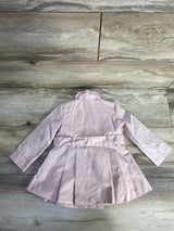 Tahari Dress Trench Coat Pink sz 12m