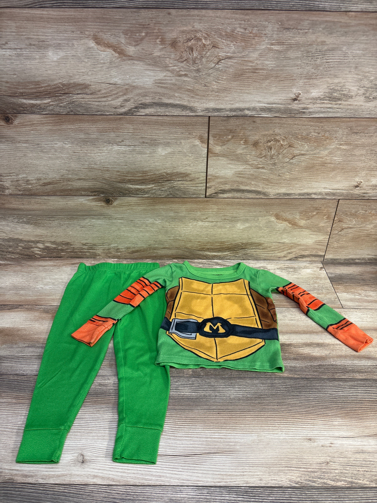 Teenage Mutant Ninja Turtles 2pc Pajama Set Green sz 3T