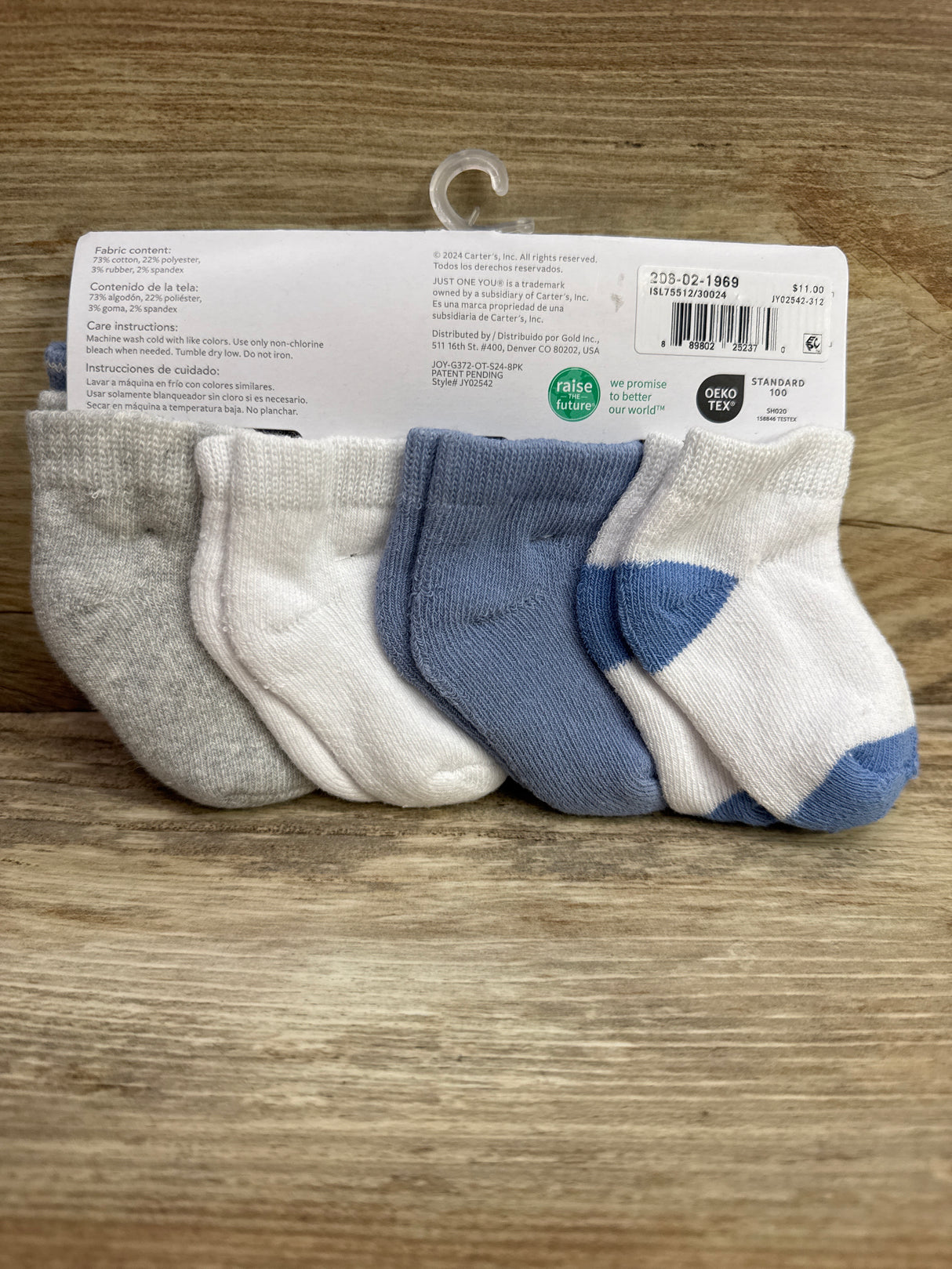 NEW Just One You 8pk Socks sz 3-12m