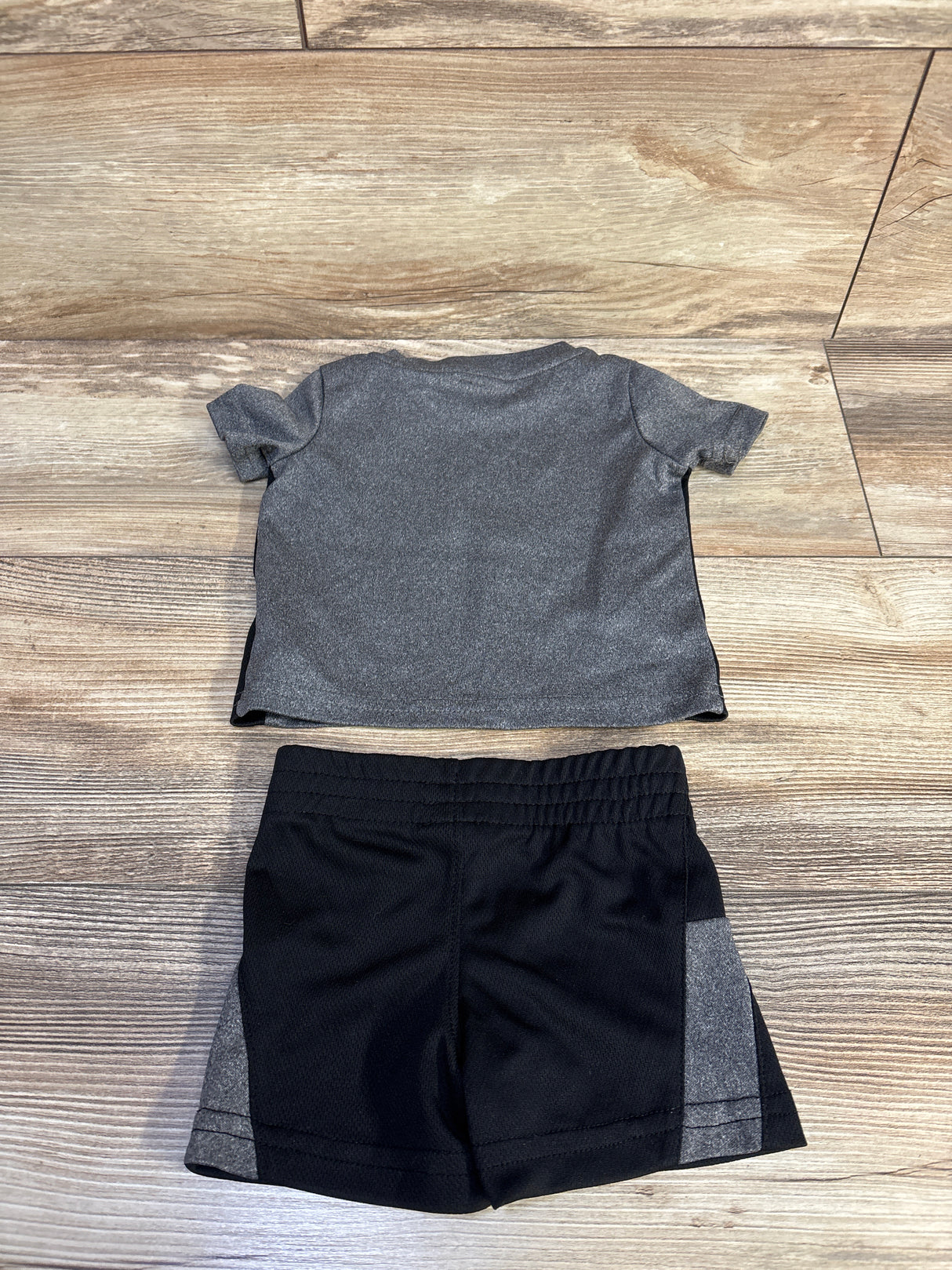 Puma 2pc Logo Shirt & Shorts Set Grey sz 0-3m