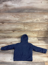 Children's Place Fleece Sherpa Lined Zip Up Hoodie Blue sz 3T