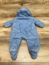 Gap Denim Chambray Quilted Bunting Blue sz 0-3m