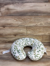 Boppy Nursing Pillow with Green Leaf Slipcover