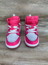 Air Jordan 1 Mid TD 'Hyper Pink' Sneakers sz 7c