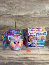 Furby Tie-Dye Plush Interactive Toy with Comb
