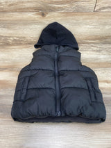 Old Navy Water Resistant Hooded Puffer Vest Black sz 2T