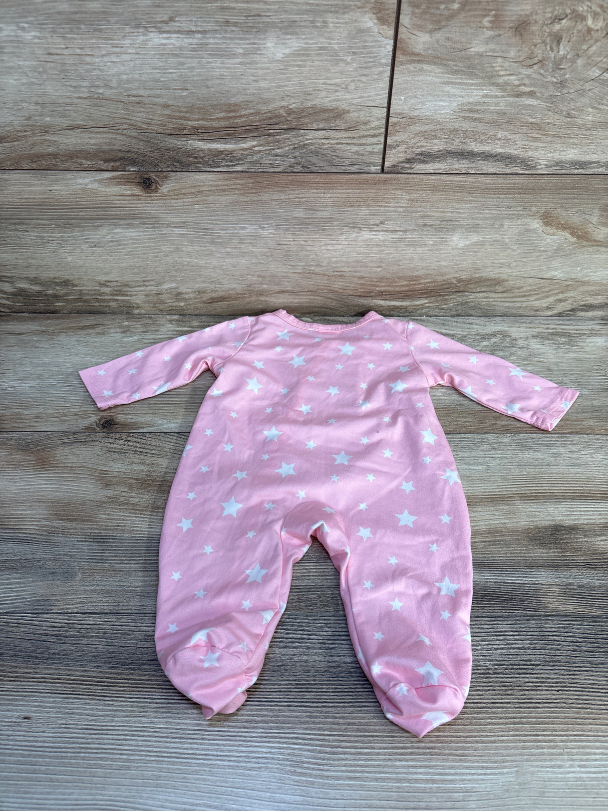 Shein Star Print Snap Sleeper Pink sz 1-3m
