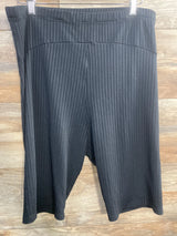 Over The Belly Ribbed Shorts Black sz Medium