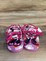 NEW Disney Junior Minnie Mouse Flip Flops Purple sz 7/8c