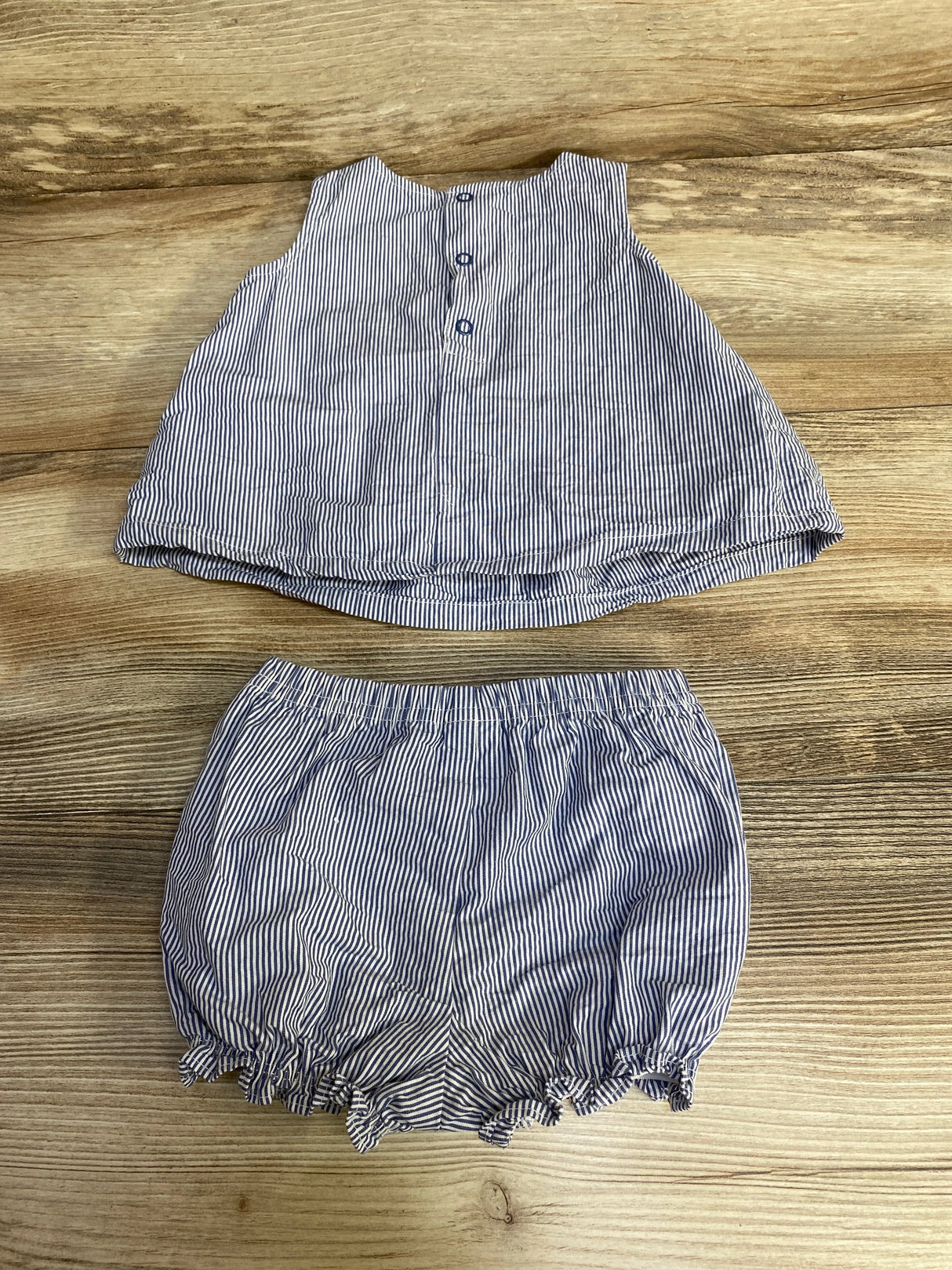 Just One You Striped Top & Shorts Navy sz 9m