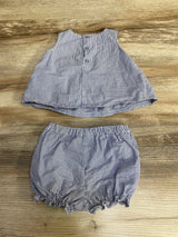 Just One You Striped Top & Shorts Navy sz 9m