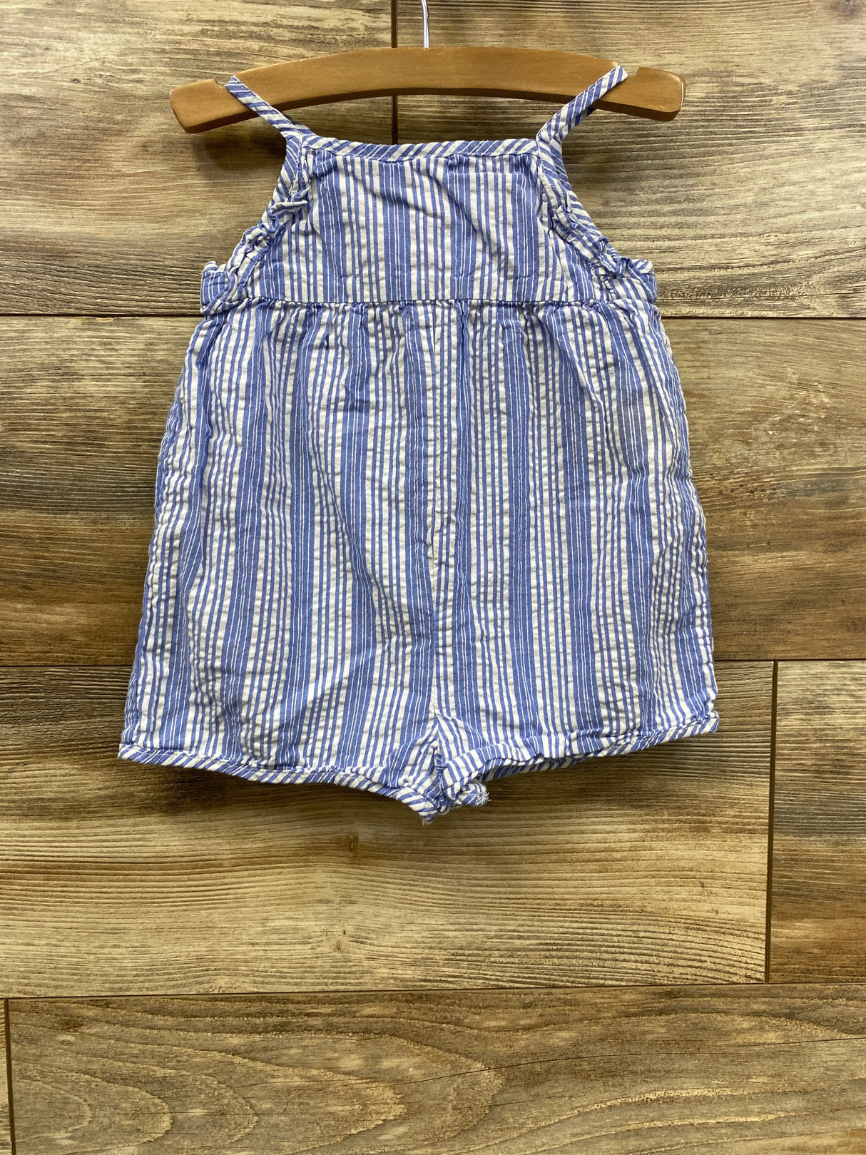 Zara Striped Romper Blue sz 9-12m