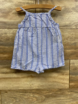 Zara Striped Romper Blue sz 9-12m