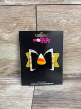 NEW Candy Corn Applique Glitter Hair Bow Purple