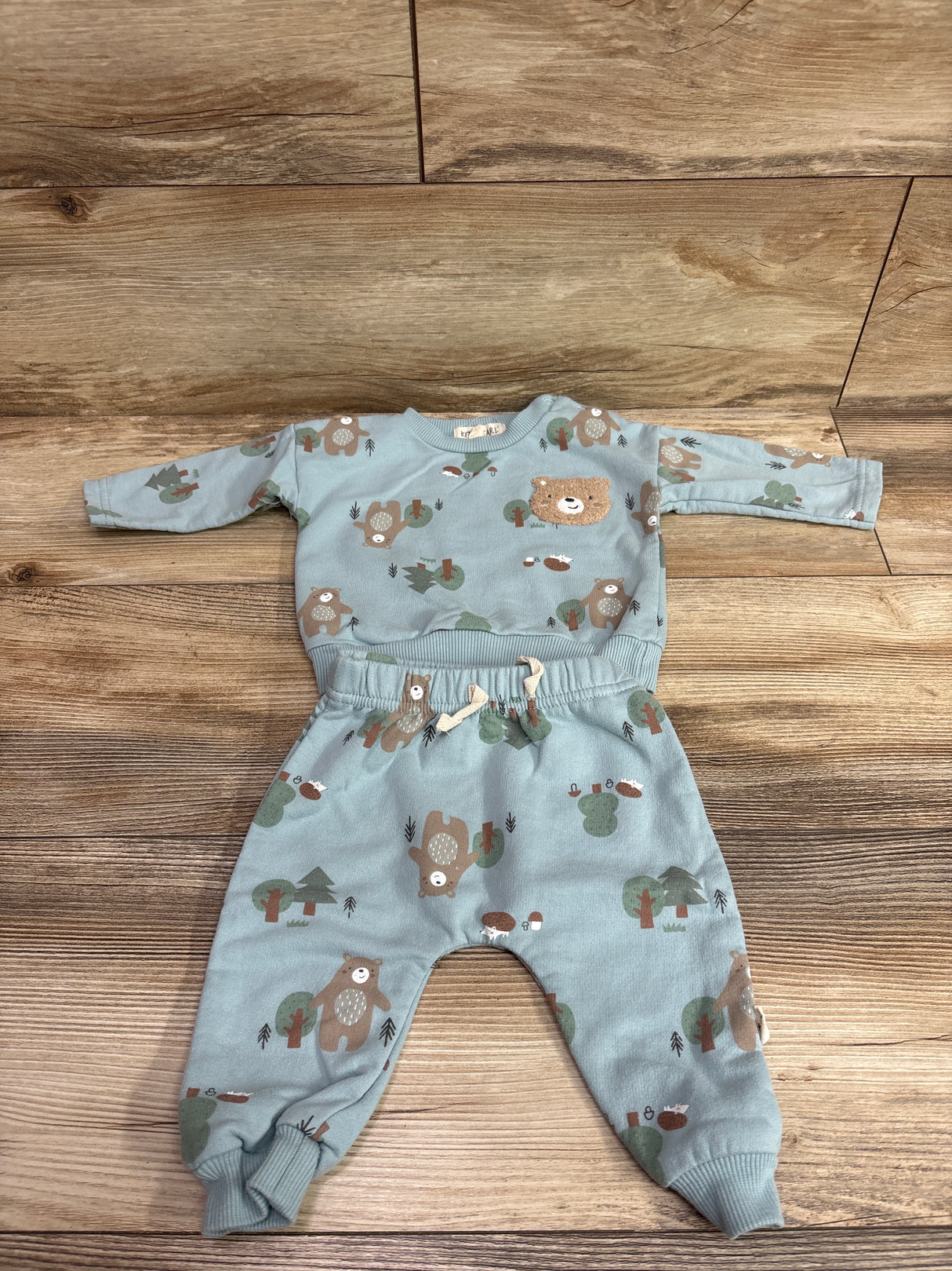 Kit + Pearl 2pc Pullover Sweatshirt & Joggers Set Blue sz 3-6m