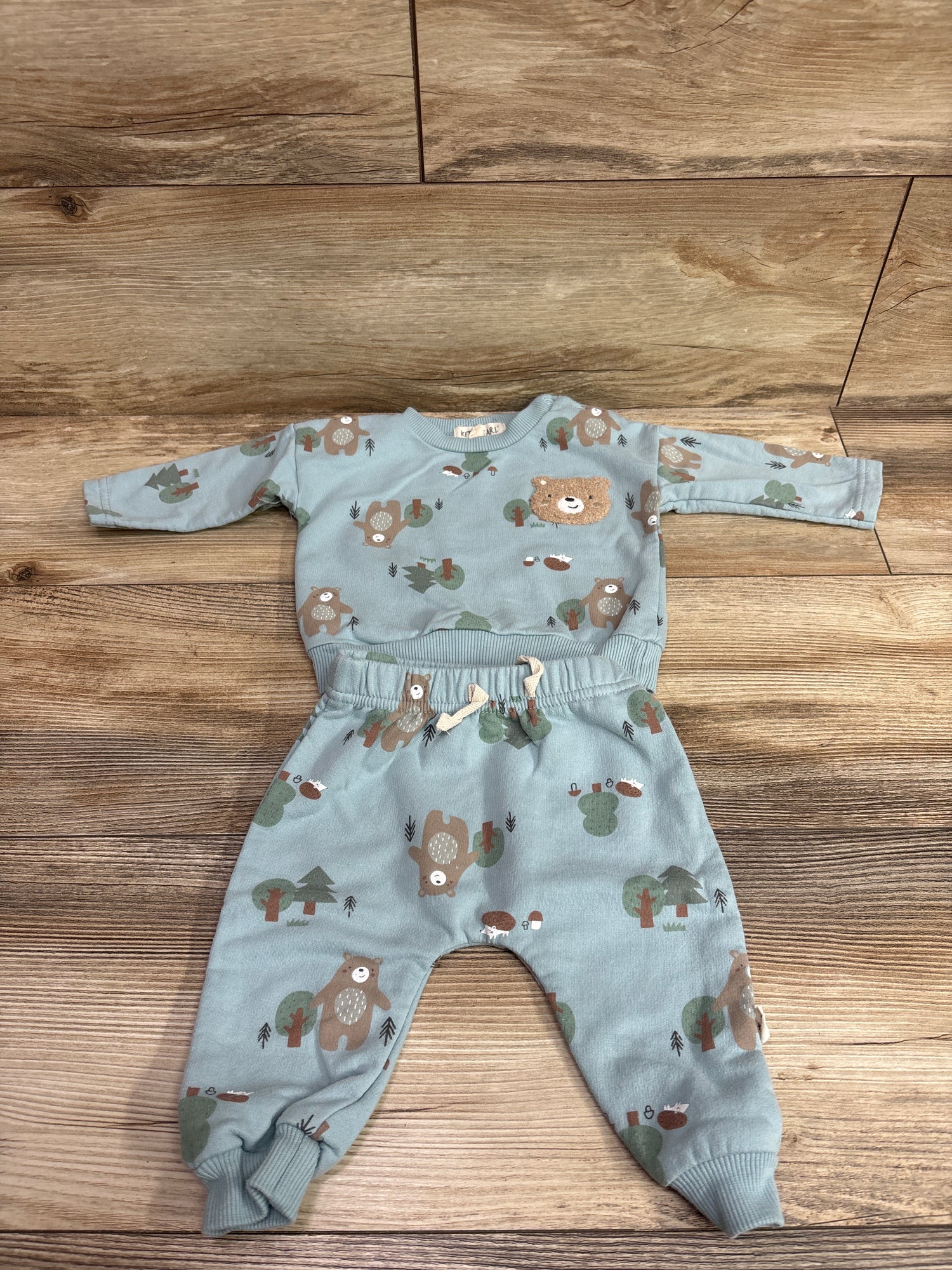 Kit + Pearl 2pc Pullover Sweatshirt & Joggers Set Blue sz 3-6m