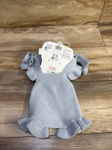 NEW So 'Dorable 2pc Knit Romper & Booties Set Blue sz 0-12m