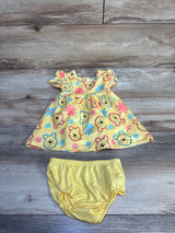 Disney Baby 2pc Winnie The Pooh Dress & Bloomers Yellow sz 3m