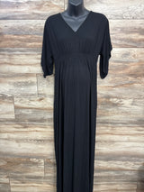Isabel Maternity V-Neck Maxi Dress Black sz Medium