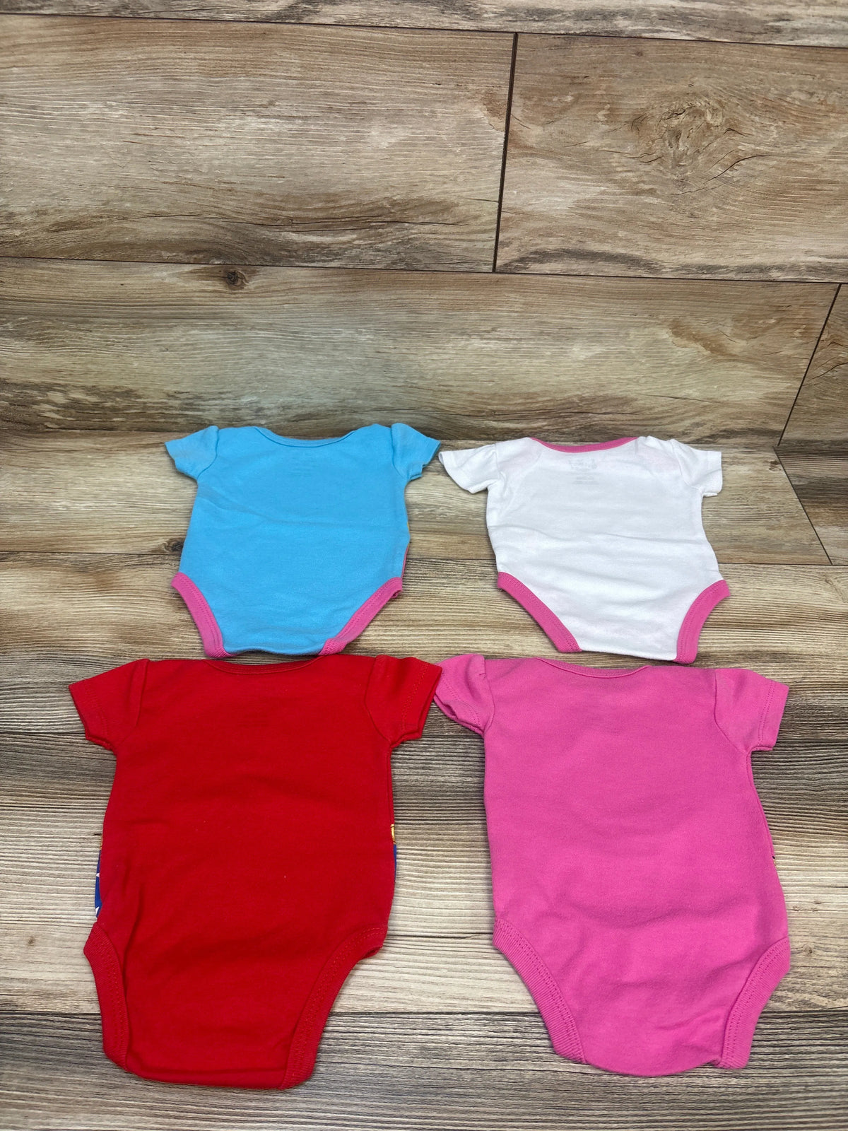 Justice League 4pk Bodysuit Set Pink sz 0/3m
