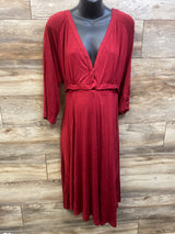 Lila Labor & Postpartum Gown in Maroon One Size