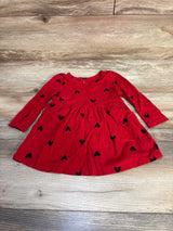 Baby Gap Heart Print Dress Red sz 18-24m