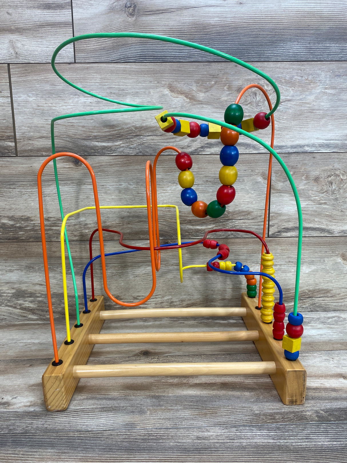 Educo Original Supermaze Wooden Bead Roller Coaster