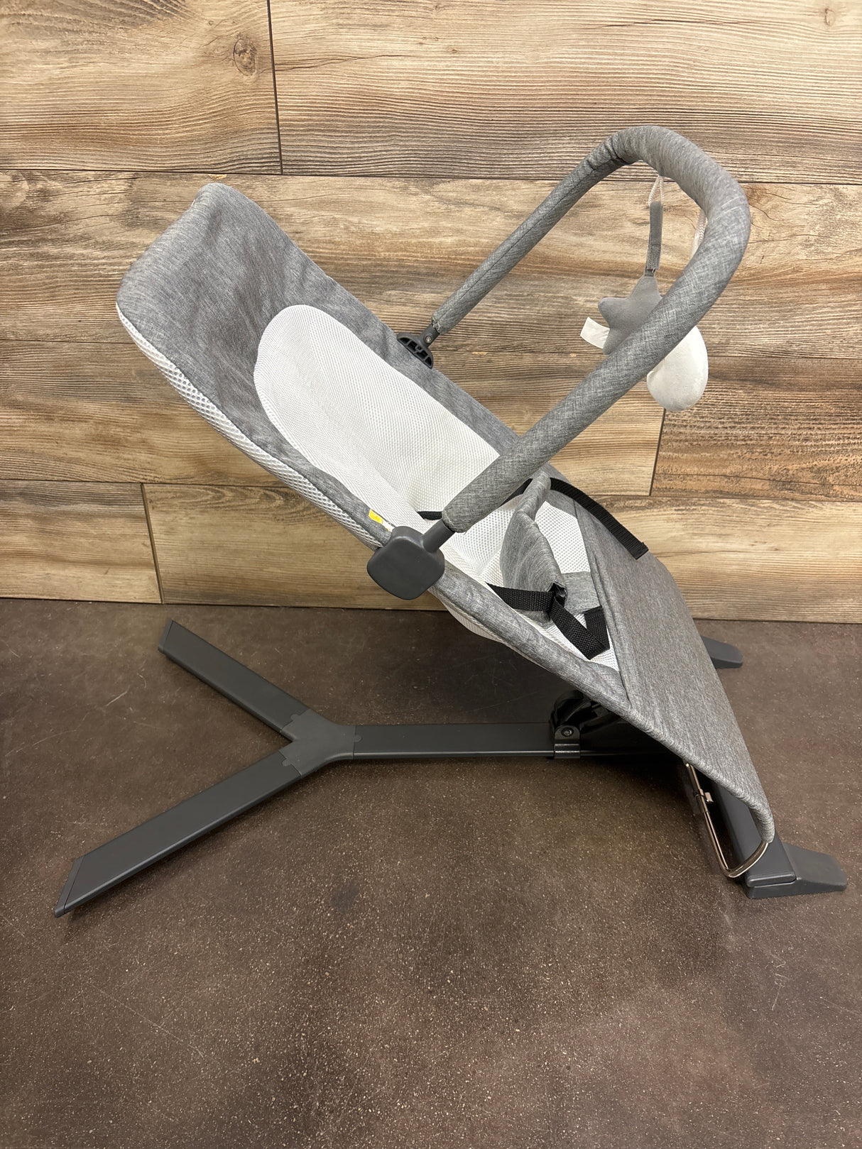 Baby Delight Alpine Deluxe Bouncer in Charcoal Grey