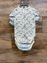 NEW Little Beginnings 5pc Bodysuit, Hat, & Booties Set Blue sz 3-6m