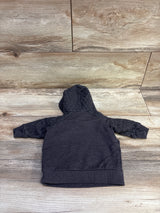 Carter's Quilted Hooded Pullover Sweatshirt Grey sz 3m
