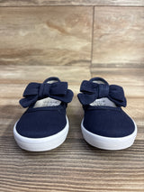 Janie & Jack Mary Jane Bow Sneaker Navy sz 5c