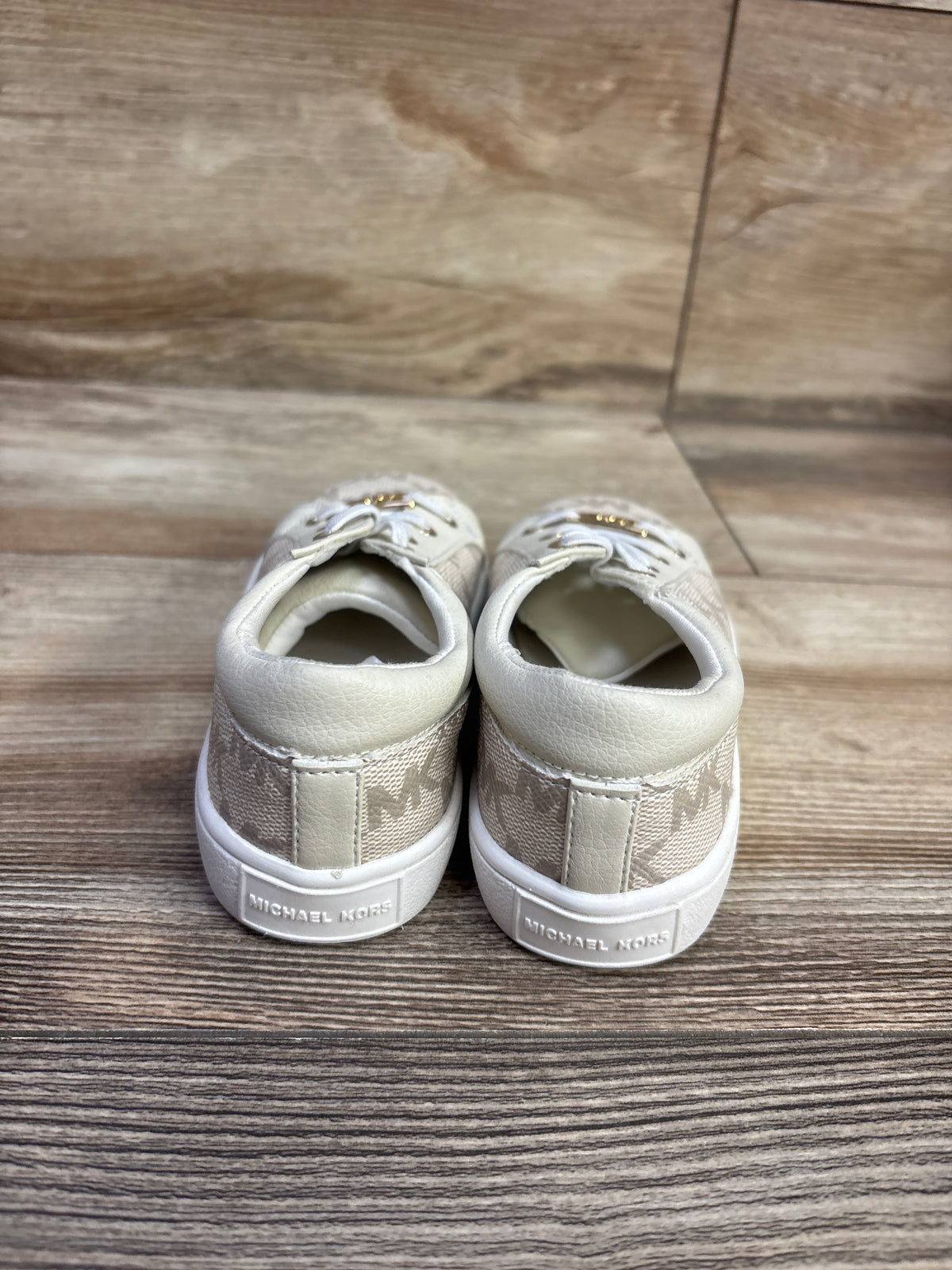 Michael Kors Logo Slip-On Sneakers Beige sz 8c