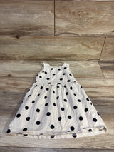 H&M Polka Dot Print Cotton Sleeveless Dress Beige sz 3/4T