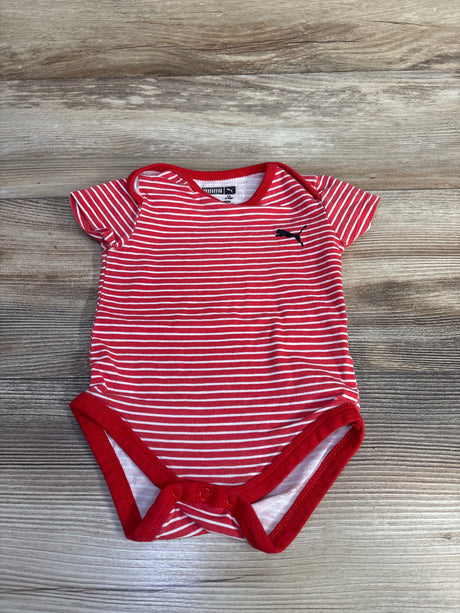 Puma Striped Bodysuit Red sz 3-6m - Me n Mommy To Be