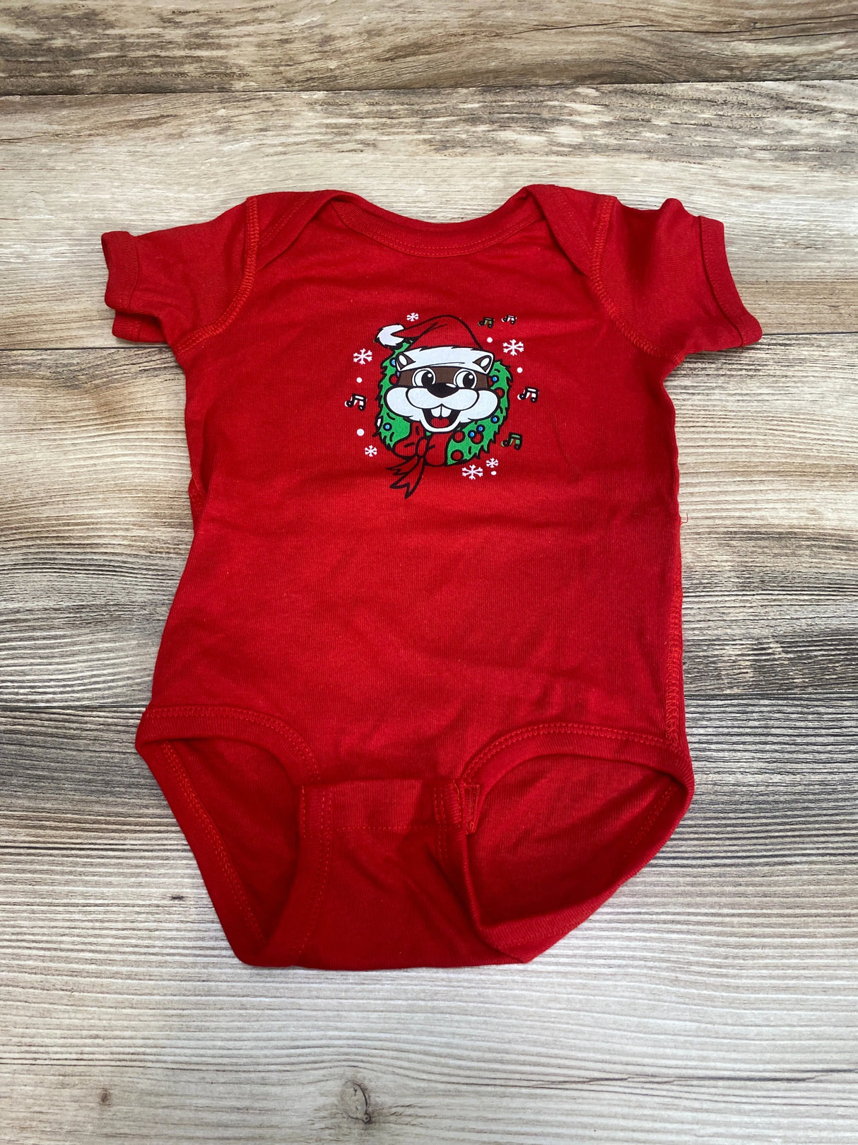 NWoT Buc-ee's Christmas Bodysuit Red sz 12m