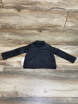 NEW Wonder Nation Faux Leather Jacket Black sz 18m