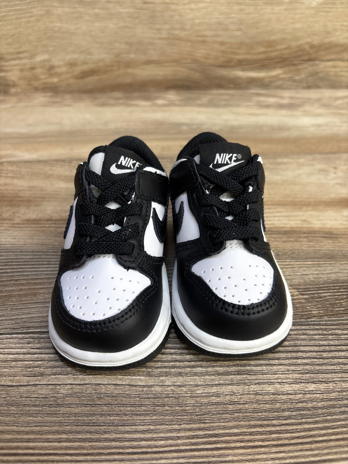 Nike Dunk Low TD 'Black White' Sneakers sz 4c