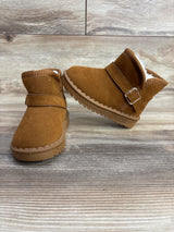 Faux-Fur Lined Suede Fashion Boots Brown sz 8c