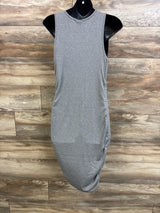 Isabel Maternity Ribbed Sleeveless Dress Grey sz XL