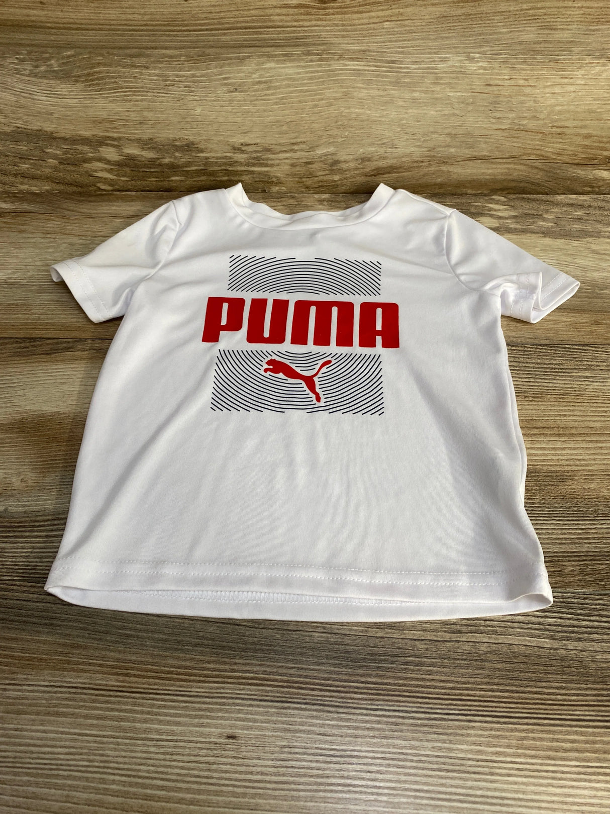Puma Logo Shirt White sz 2T - Me n Mommy To Be