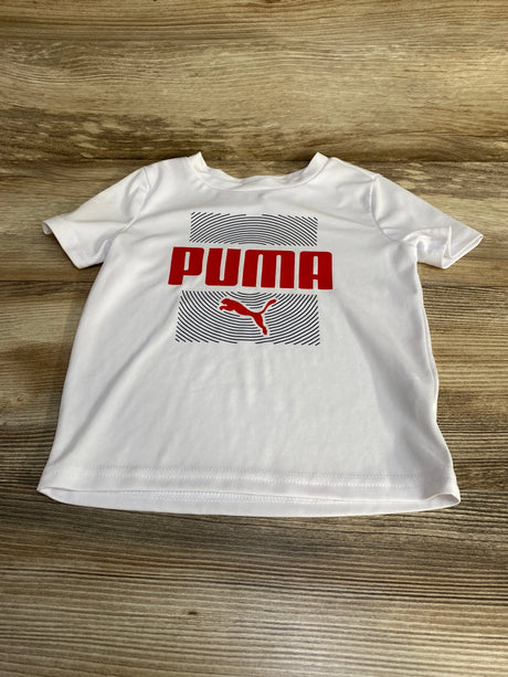 Puma Logo Shirt White sz 2T - Me n Mommy To Be