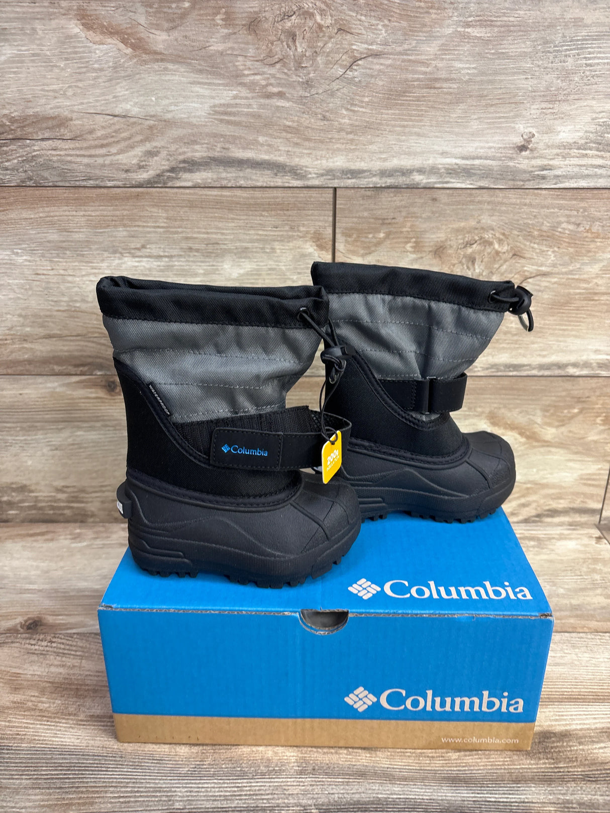 NEW Columbia Powderbug Plus II Snow Boots Black sz 7c