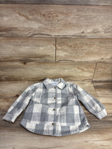 Old Navy Plaid Shacket Grey sz 4T
