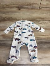 Carter's Waffle Knit Truck Sleeper White sz 6m