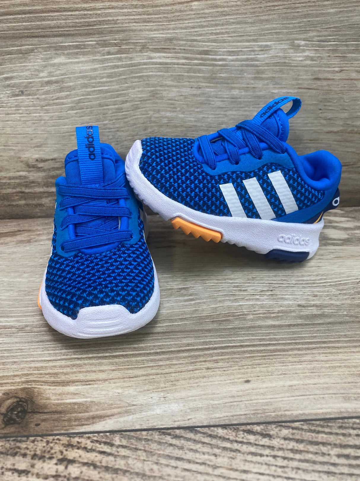 Adidas Youth Racer TR 2.0 Shoes Blue Sz 4c